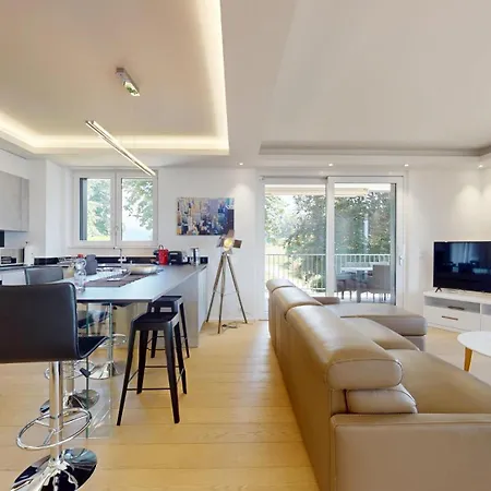 דירה Superb Lakeview Flat - In The Heart Of Lavaux *
